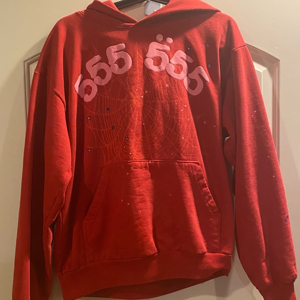 Sp5der Hoodie 555 Number ‘Red’